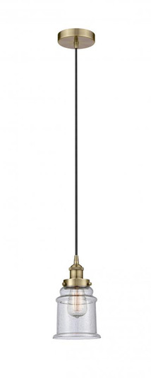 Canton - 1 Light - 6 inch - Antique Brass - Cord hung - Mini Pendant (3442|616-1PH-AB-G184)