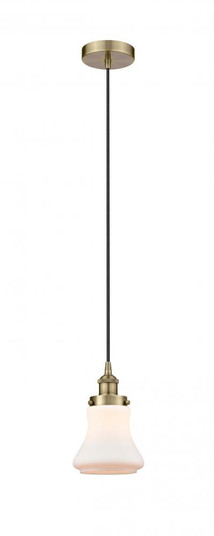 Bellmont - 1 Light - 6 inch - Antique Brass - Cord hung - Mini Pendant (3442|616-1PH-AB-G191-LED)