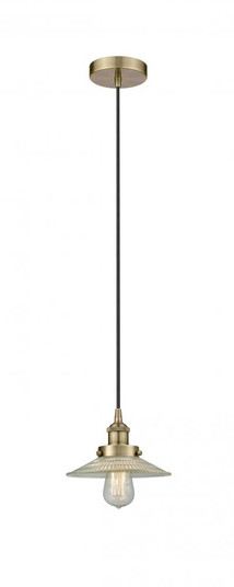 Halophane - 1 Light - 9 inch - Antique Brass - Cord hung - Mini Pendant (3442|616-1PH-AB-G2)