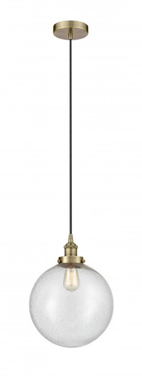 Beacon - 1 Light - 12 inch - Antique Brass - Cord hung - Mini Pendant (3442|616-1PH-AB-G204-12)