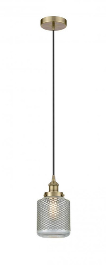 Stanton - 1 Light - 6 inch - Antique Brass - Cord hung - Mini Pendant (3442|616-1PH-AB-G262)
