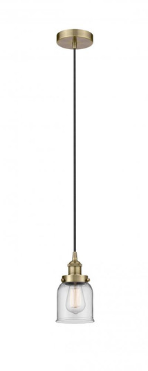 Bell - 1 Light - 5 inch - Antique Brass - Cord hung - Mini Pendant (3442|616-1PH-AB-G52)