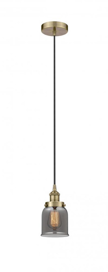 Bell - 1 Light - 5 inch - Antique Brass - Cord hung - Mini Pendant (3442|616-1PH-AB-G53)