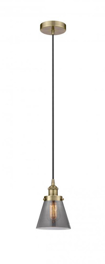 Cone - 1 Light - 6 inch - Antique Brass - Cord hung - Mini Pendant (3442|616-1PH-AB-G63-LED)