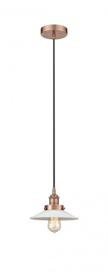 Halophane - 1 Light - 9 inch - Antique Copper - Cord hung - Mini Pendant (3442|616-1PH-AC-G1)