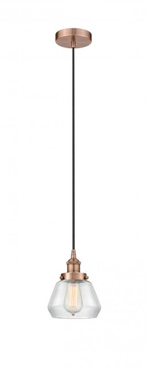 Fulton - 1 Light - 7 inch - Antique Copper - Cord hung - Mini Pendant (3442|616-1PH-AC-G172)