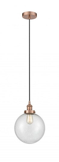Beacon - 1 Light - 10 inch - Antique Copper - Cord hung - Mini Pendant (3442|616-1PH-AC-G204-10-LED)