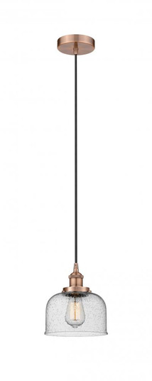 Bell - 1 Light - 8 inch - Antique Copper - Cord hung - Mini Pendant (3442|616-1PH-AC-G74-LED)