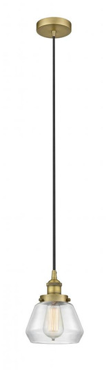Fulton - 1 Light - 7 inch - Brushed Brass - Cord hung - Mini Pendant (3442|616-1PH-BB-G172-LED)