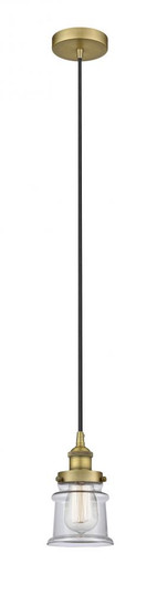 Canton - 1 Light - 5 inch - Brushed Brass - Cord hung - Mini Pendant (3442|616-1PH-BB-G182S)