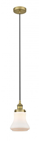 Bellmont - 1 Light - 6 inch - Brushed Brass - Cord hung - Mini Pendant (3442|616-1PH-BB-G191-LED)