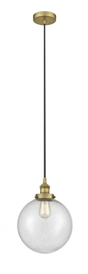 Beacon - 1 Light - 10 inch - Brushed Brass - Cord hung - Mini Pendant (3442|616-1PH-BB-G204-10)