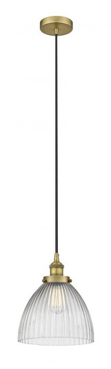 Seneca Falls - 1 Light - 10 inch - Brushed Brass - Cord hung - Mini Pendant (3442|616-1PH-BB-G222-LED)