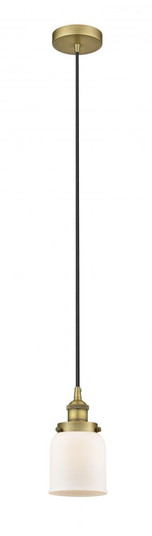 Bell - 1 Light - 5 inch - Brushed Brass - Cord hung - Mini Pendant (3442|616-1PH-BB-G51)