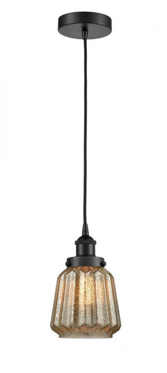 Chatham - 1 Light - 7 inch - Matte Black - Cord hung - Mini Pendant (3442|616-1PH-BK-G146-LED)