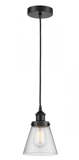 Cone - 1 Light - 6 inch - Matte Black - Cord hung - Mini Pendant (3442|616-1PH-BK-G64)