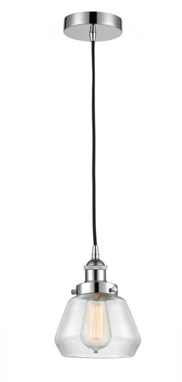 Fulton - 1 Light - 7 inch - Polished Chrome - Cord hung - Mini Pendant (3442|616-1PH-PC-G172-LED)