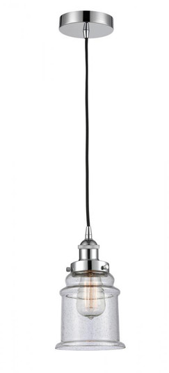Canton - 1 Light - 6 inch - Polished Chrome - Cord hung - Mini Pendant (3442|616-1PH-PC-G184-LED)