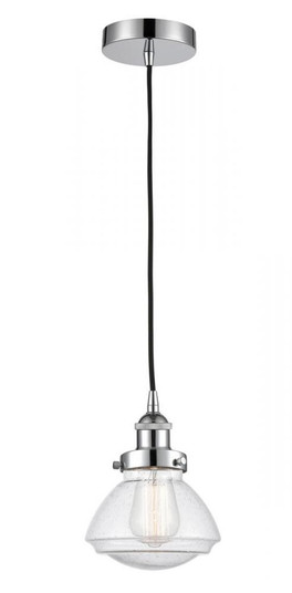 Olean - 1 Light - 7 inch - Polished Chrome - Cord hung - Mini Pendant (3442|616-1PH-PC-G324-LED)