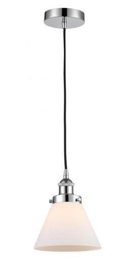 Cone - 1 Light - 8 inch - Polished Chrome - Cord hung - Mini Pendant (3442|616-1PH-PC-G41-LED)