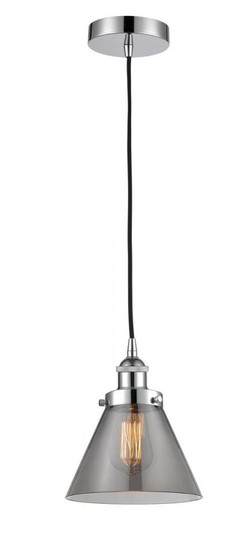 Cone - 1 Light - 8 inch - Polished Chrome - Cord hung - Mini Pendant (3442|616-1PH-PC-G43)