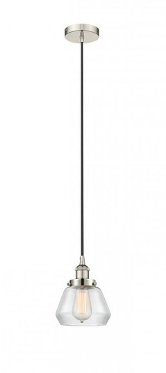 Fulton - 1 Light - 7 inch - Polished Nickel - Cord hung - Mini Pendant (3442|616-1PH-PN-G172)