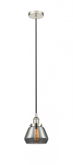 Fulton - 1 Light - 7 inch - Polished Nickel - Cord hung - Mini Pendant (3442|616-1PH-PN-G173-LED)