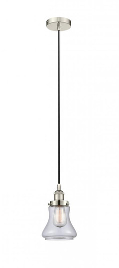 Bellmont - 1 Light - 6 inch - Polished Nickel - Cord hung - Mini Pendant (3442|616-1PH-PN-G192-LED)