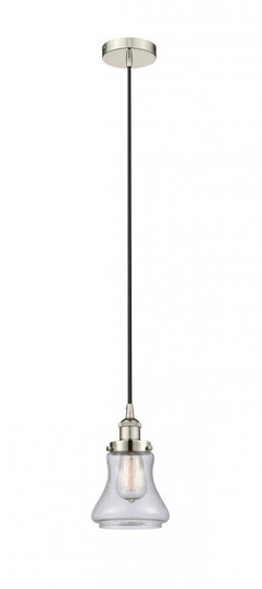 Bellmont - 1 Light - 6 inch - Polished Nickel - Cord hung - Mini Pendant (3442|616-1PH-PN-G194)