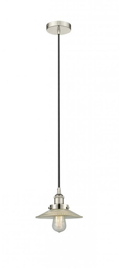 Halophane - 1 Light - 9 inch - Polished Nickel - Cord hung - Mini Pendant (3442|616-1PH-PN-G2-LED)