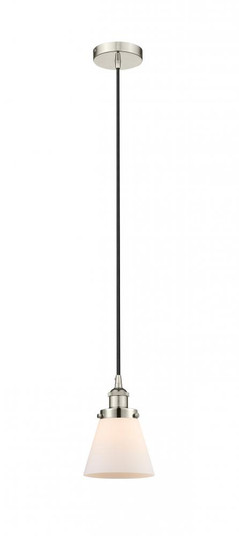 Cone - 1 Light - 6 inch - Polished Nickel - Cord hung - Mini Pendant (3442|616-1PH-PN-G61)