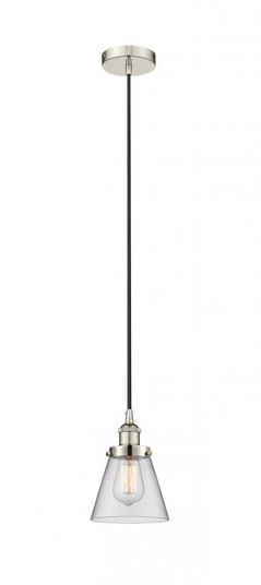 Cone - 1 Light - 6 inch - Polished Nickel - Cord hung - Mini Pendant (3442|616-1PH-PN-G62)