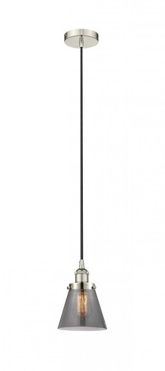 Cone - 1 Light - 6 inch - Polished Nickel - Cord hung - Mini Pendant (3442|616-1PH-PN-G63)