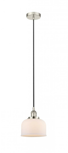 Bell - 1 Light - 8 inch - Polished Nickel - Cord hung - Mini Pendant (3442|616-1PH-PN-G71)