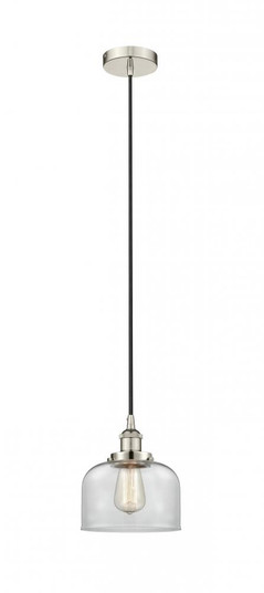 Bell - 1 Light - 8 inch - Polished Nickel - Cord hung - Mini Pendant (3442|616-1PH-PN-G72-LED)