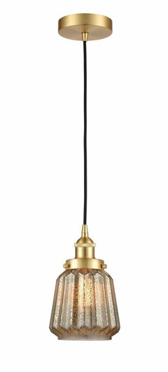 Chatham - 1 Light - 7 inch - Satin Gold - Cord hung - Mini Pendant (3442|616-1PH-SG-G146-LED)