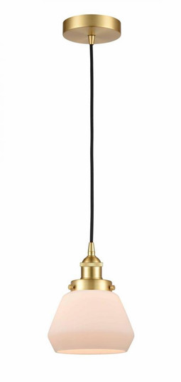 Fulton - 1 Light - 7 inch - Satin Gold - Cord hung - Mini Pendant (3442|616-1PH-SG-G171-LED)