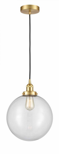 Beacon - 1 Light - 12 inch - Satin Gold - Cord hung - Mini Pendant (3442|616-1PH-SG-G202-12)