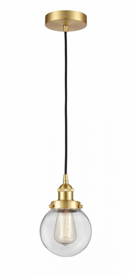 Beacon - 1 Light - 6 inch - Satin Gold - Cord hung - Mini Pendant (3442|616-1PH-SG-G202-6-LED)