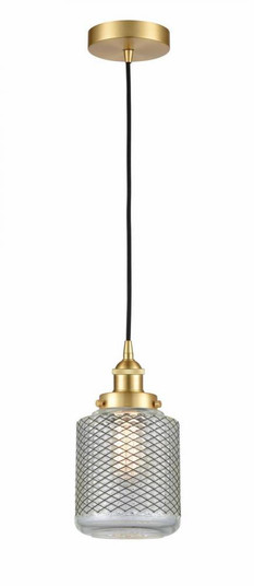 Stanton - 1 Light - 6 inch - Satin Gold - Cord hung - Mini Pendant (3442|616-1PH-SG-G262-LED)
