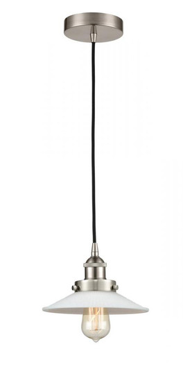 Halophane - 1 Light - 9 inch - Brushed Satin Nickel - Cord hung - Mini Pendant (3442|616-1PH-SN-G1)