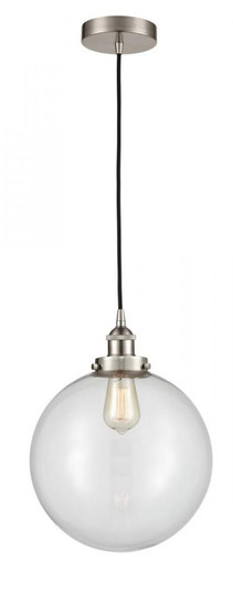 Beacon - 1 Light - 12 inch - Brushed Satin Nickel - Cord hung - Mini Pendant (3442|616-1PH-SN-G202-12-LED)