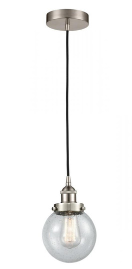 Beacon - 1 Light - 6 inch - Brushed Satin Nickel - Cord hung - Mini Pendant (3442|616-1PH-SN-G204-6)