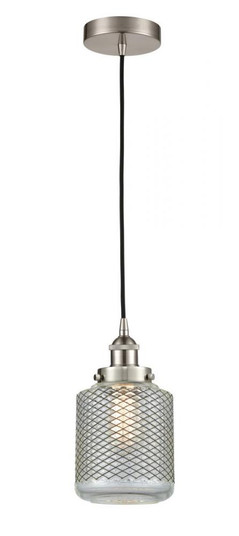 Stanton - 1 Light - 6 inch - Brushed Satin Nickel - Cord hung - Mini Pendant (3442|616-1PH-SN-G262)