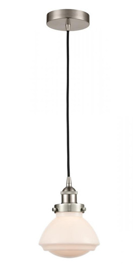 Olean - 1 Light - 7 inch - Brushed Satin Nickel - Cord hung - Mini Pendant (3442|616-1PH-SN-G321)