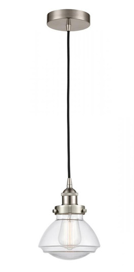 Olean - 1 Light - 7 inch - Brushed Satin Nickel - Cord hung - Mini Pendant (3442|616-1PH-SN-G322)