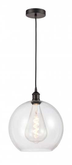 Athens - 1 Light - 12 inch - Oil Rubbed Bronze - Cord hung - Mini Pendant (3442|616-1P-OB-G122-12-LED)