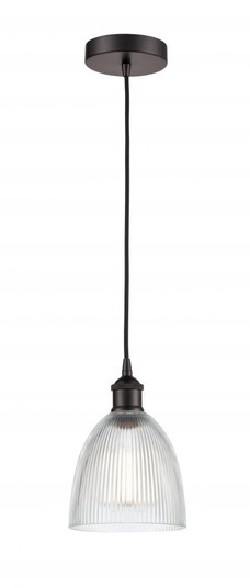Castile - 1 Light - 6 inch - Oil Rubbed Bronze - Cord hung - Mini Pendant (3442|616-1P-OB-G382)