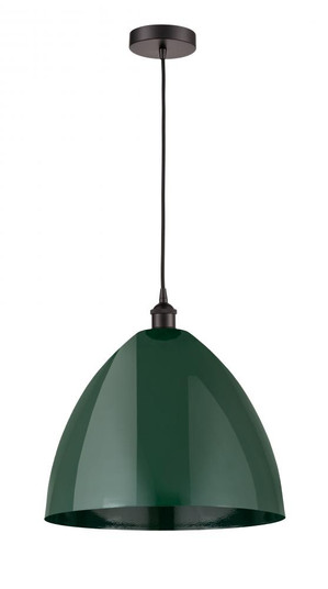 Plymouth - 1 Light - 16 inch - Oil Rubbed Bronze - Cord hung - Mini Pendant (3442|616-1P-OB-MBD-16-GR)