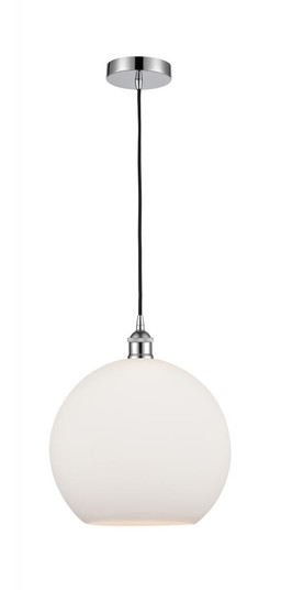 Athens - 1 Light - 12 inch - Polished Chrome - Cord hung - Mini Pendant (3442|616-1P-PC-G121-12)